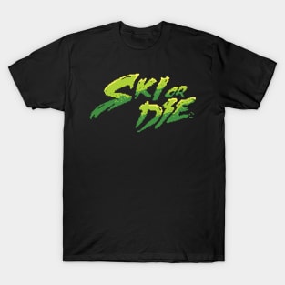 Ski or Die Acid Green T-Shirt